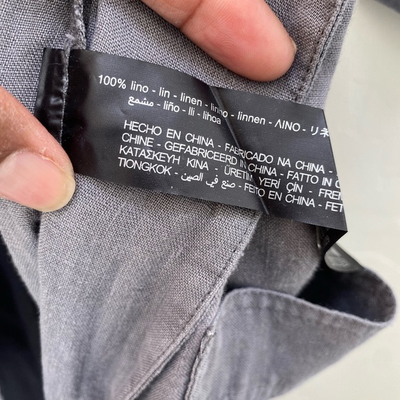 Zara Lillian Jumpsuit Linen Gray Size S - Picture 6 of 10